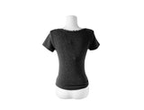 Enz Ribbon Square Neck Short Sleeve T-shirt