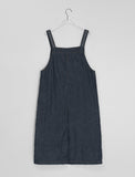 Moeti Check Color Matching Pocket Denim Suspenders One Piece