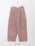 [unisex] Tarki pintuck pigment wide cargo pants