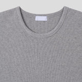 Pins Waffle Loose Fit U-neck Long Sleeve