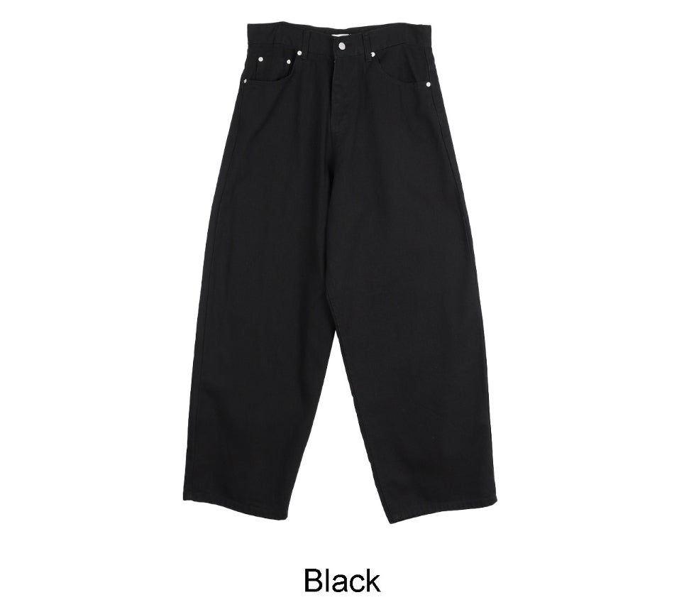 【SATIIIZ】Delf over wide denim pants SATIIIZ】Delf over wide denim pants