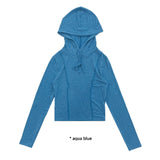STRAP CROPPED HOOD TOP