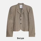 Lens Button Crop Blazer