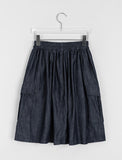 Cocuna Banding Cotton Cargo Midi Skirt