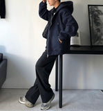 Two-way base hood zip-up