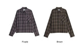 Minen Pigment Crop Check Shirt