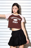 AubeA Crop Raglan Tee