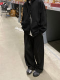 Fancy wide pintuck slacks trouser