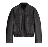 Washed Leather Jacket