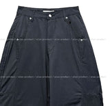 Foil-cut pintuck cotton balloon pants