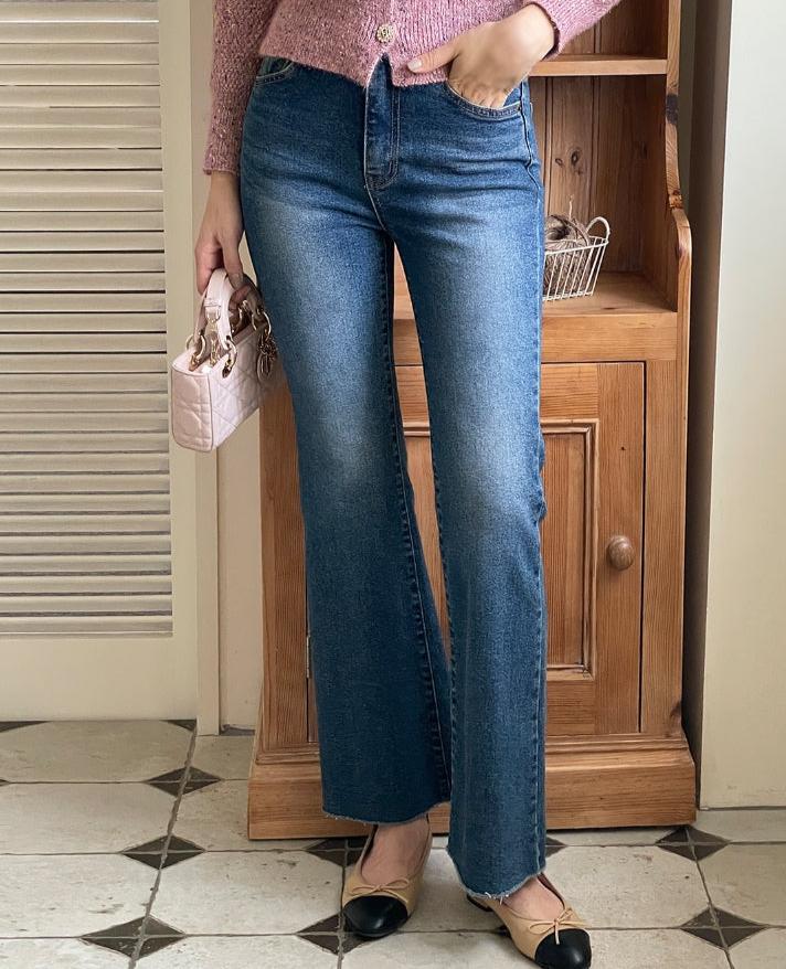 【I AM MARI】Remoman Span Bootcut Denim Pants I AM MARI (アイアムマリ) - レモマンスパンブーツカットデニム