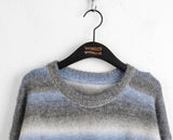 Beke Mohair Stripe Long Sleeve Knit