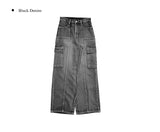 Rolling Cargo Denim Wide Pants