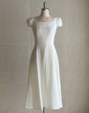 Bavia Ribbon Puff Flare One Piece
