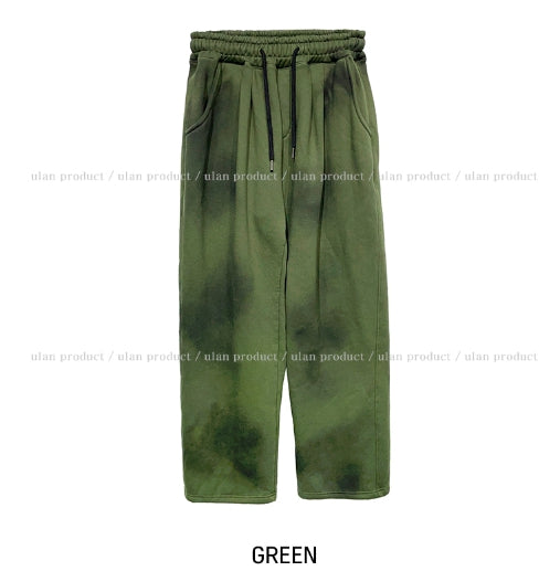 【U LAN】Mety Dirty Wide Pintuck Training Pants U LAN (ユーラン) - メティダーティーワイドピンタック