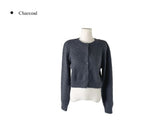 Doobie Soft Fur Button Long Sleeve Cardigan