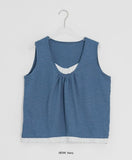 Rakko Flower Vintage Layered Sleeveless