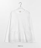 [BAONHAUS] Limud Frill Layered Long Sleeve Tee