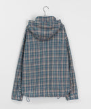 [unisex] Tokune Cap Hood Check Over Shirt