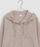 Nero String Check Hood Shirt