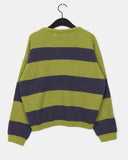 Keing Poyong Boucle Stripe Round Knit