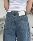 Diple Side Line Wide Denim Pants