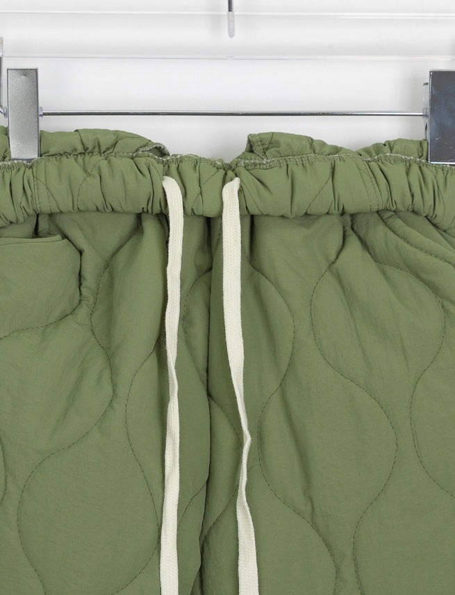 【BAON】Kemin banding fleece quilted pants BAON (バオン) - ケミンバンディングフリースキルティングパンツ