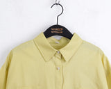 Rest Shirt Pocket Split Long Short Sleeve One Piece