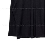 Loose Fit Waffle U Neck Long Sleeve Tee