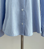 Nancy Stripe Puff Shirt Blouse