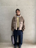 Canyl High-Neck Wool Padded Jumper