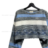 Soap Stripe Two-Way Crop Knit