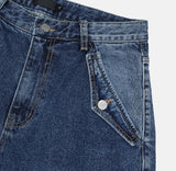 Lip Pocket Brush Denim Pants