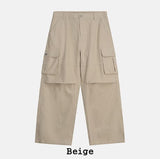 Merrick Herringbone Cargo Wide Pants