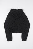 Avery dot crop hood zip-up