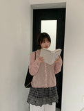 Makyu See-through Summer Round Knit Cardigan