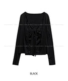 Simone Tie Ribbon Cardigan Set