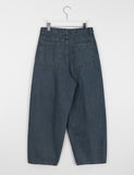 Shuiko Pintuck Wide Balloon Denim Pants