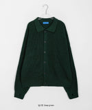 [unisex] Barum Hachi Collar Over Warmer Cardigan