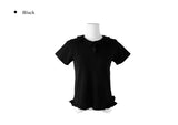 Bilo Frill Round Collar Short Sleeve T-Shirt