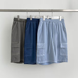 Summer Cooling Cargo Pocket Bermuda Wide Span Shorts