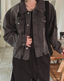 Kuden damage crop denim jacket