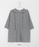 Masui check over hood shirt