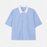 Kerry Stripe Crop Shirt