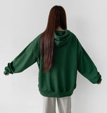 Manhattan Lettering Loose Fit Unisex Lightweight Hood T-Shirt