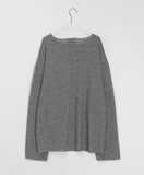 [unisex] Yanmi Lettering Net Over Long Sleeve Knit