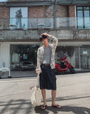 Bureau Linen Bermuda Denim Pants