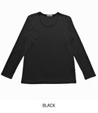 Flo U-neck Rib Muscle Fit Long Sleeve T-shirt