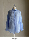 Lentive See-Through Striped Shirt