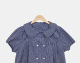 Puren Double-Button Short-Sleeve Blouse